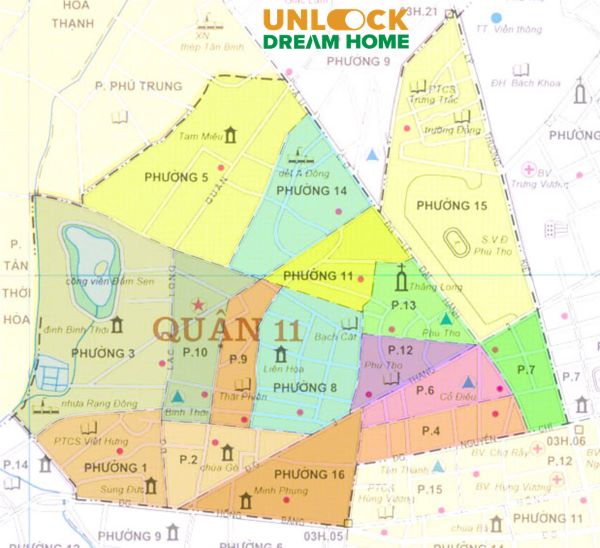 Bản đồ Quận 11