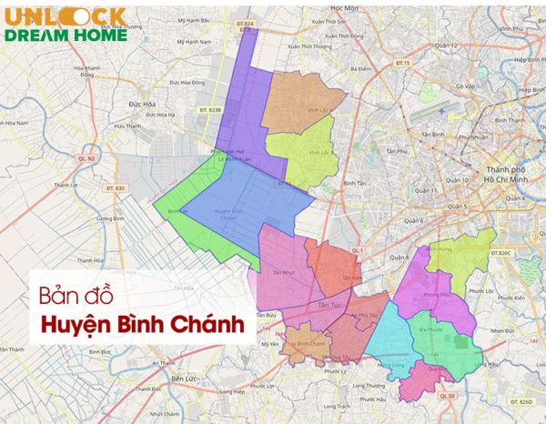 Bản đồ Huyện Bình Chánh