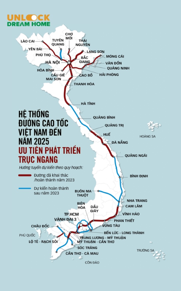 bản đồ quy hoạch đường cao tốc bắc nam