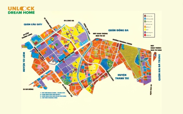 Bản đồ quy hoạch Quận Thanh Xuân 2030