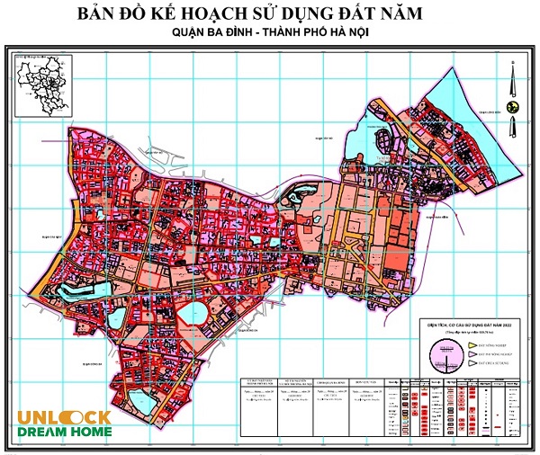 Bản đồ quy hoạch quận Ba Đình