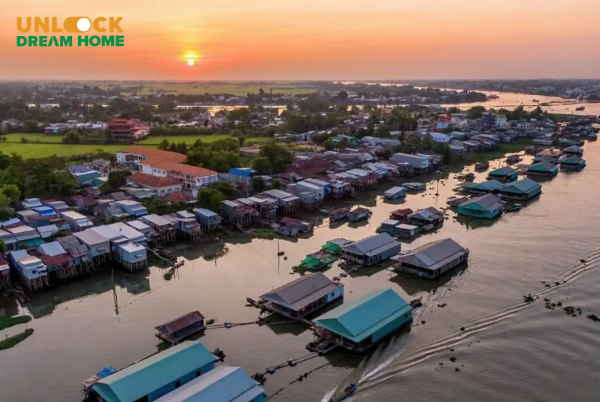 Vĩnh Long nằm ở khu vực trung tâm đồng bằng sông Cửu Long