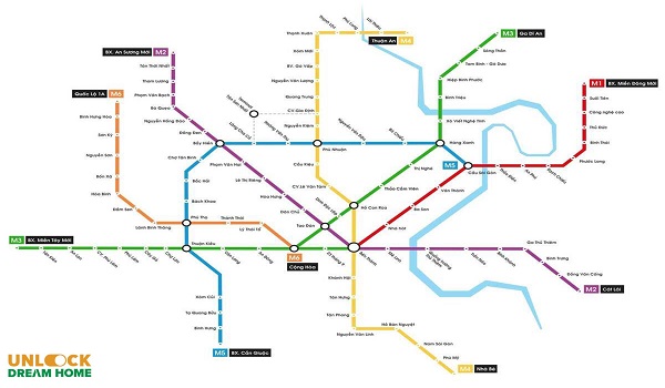 Hình ảnh các tuyến Metro TPHCM 