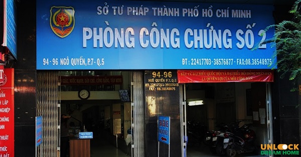 Các phòng công chứng Quận 5