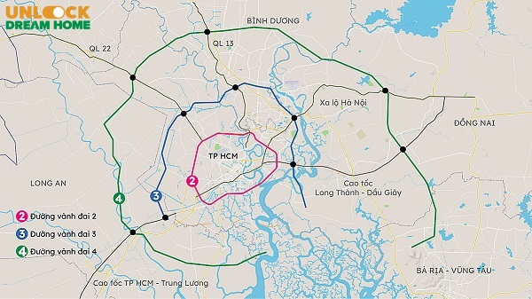 chi tiết bản đồ đường Vành đai 4 TPHCM